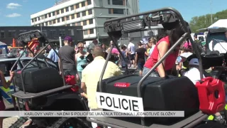 Karlovy Vary: Na Dni s Policií se ukázala technika i jednotlivé složky (TV Západ)