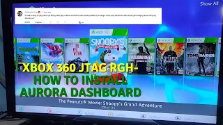 XBOX 360 - How to Install aurora dashboard (requested by Christopher Lee)