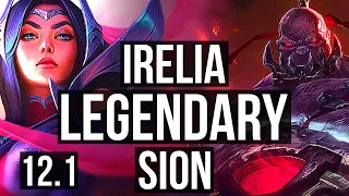 IRELIA vs SION (TOP) | 10/0/5, 68% winrate, 6 solo kills, Legendary | EUW Diamond | 12.1