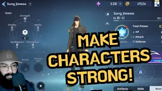 HOW TO MAKE CHRACTERS STRONG IN SOLO LEVELING ARISE