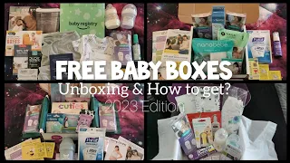 2023 free baby stuff | unboxing | #babylist  #amazon #heymilestone #baby #free #pregnant