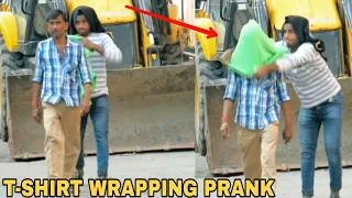 T-SHIRT WRAPPING PEOPLE PRANK || PRANK IN INDIA || MOUZ PRANK