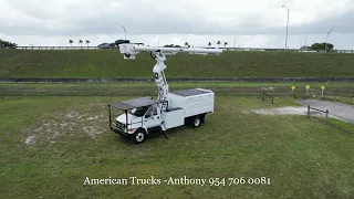 2010 Ford F-750 75ft Altec Forestry Bucket Truck Cummins Automatic