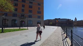 Walk To The Parliament In Stockholm, Sweden