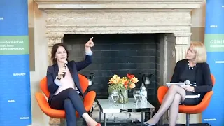 Annalena Baerbock (German FM) talks to Karen Donfried about German-US Relations (Washington DC 2018)