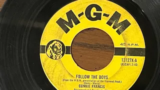 CONNIE FRANCIS - FOLLOW THE BOYS (1961) 45 RPM