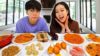 FIRST MUKBANG IN THE NEW HOUSE WITH DANDAN!