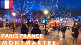 Paris France 4K Walking Tour In montmartre Sacre Coeur | The Most Beautiful District In Paris