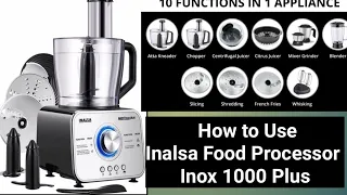 Food Processor को कैसे Use करे | Review and Demo of Inalsa INOX 1000Watt @SmitarawatsKITCHEN