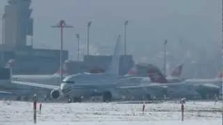 Nigerian Air Force B737 take-off @ ZRH - 23/01/20113