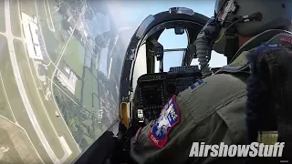 A-10 Warthog Cockpit Cam - Aerobatics and Heritage Flight - Battle Creek Airshow 2018