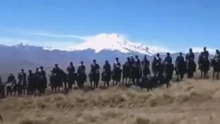 Circassians at the foot of Elbrus. Черкесы  у подножья Эльбруса