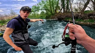 On traque la TRUITE GÉANTE de la rivière dans un coin perdu !