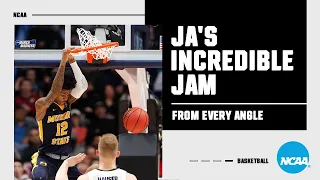 Ja Morant's electrifying March Madness dunk, from every angle