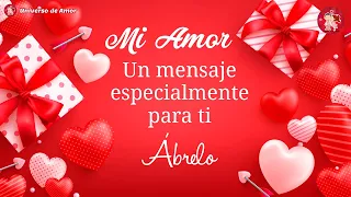 Este bonito mensaje de amor es para ti 💝💝 Eres mi razón de ser. Te amo, mi amor