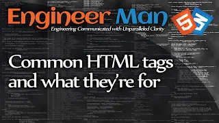 Common HTML tags and what they are for (HTML/CSS Basics)