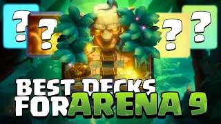 TOP 5 BEST DECKS To *NEVER LOSE* IN ARENA 9 - Clash Royale (2024)