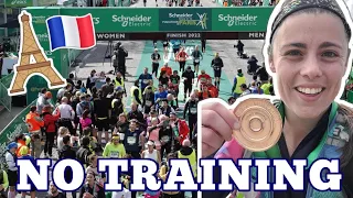 Running The 2022 PARIS MARATHON With No Training! | 26.2 miles of STRUGGLE