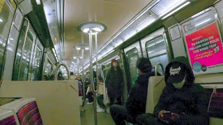 Paris Metro 🚈  _ Automatic metro line 1 and 13  _ underground [4K]