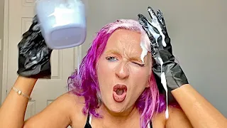 BLEACHED Hair 3 Times In 2 Hours | Pink To Blonde   FAIL!!