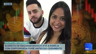 Suspeito de enganar noiva e até a família com criptomoeda foge antes do casamento