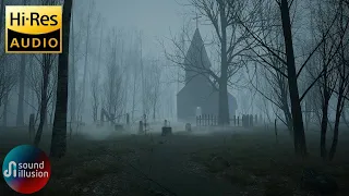 Haunted Cemetery Ambience | Spooky Church Graveyard | Halloween