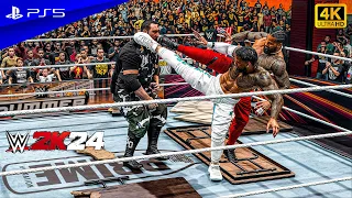 WWE 2K24 - The Usos vs. Dudley Boyz | Tag Team Extreme Rules Match | PS5™ [4K60]