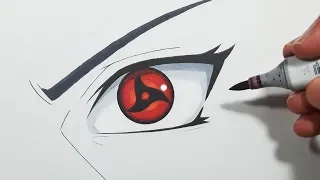 How To Draw Itachi's Mangekyou Sharingan! - Step By Step Tutorial!