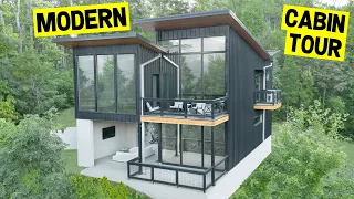 HUGE ULTRA-MODERN LUXURY CABIN w/ Insane Mountain Views! (Full Tour)