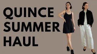 Quince Summer Haul: Linen pants, linen shorts, activewear and more...