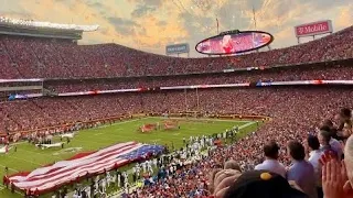 Must watch Kansas City Chiefs Home Opener National Anthem Flyover Lions vs. Chiefs 2023