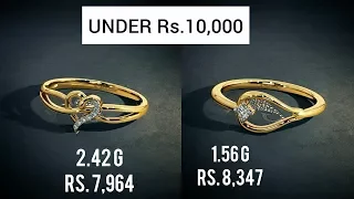 Latest light weight Gold Rings Designs with WEIGHT and PRICE from bluestone