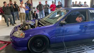 Jswap turbo civic makes 650plus hp