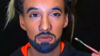 Girl does Drake makeup transformation 😎 she's amazing!