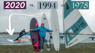 PRO WINDSURFER TRIES OLDSCHOOL EQUIPMENT FOR FIRST TIME | vlog²⁷₂₀₂₀