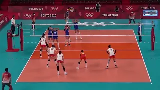 Volleyball China Li Yingying amazing 28 pts in China - Russia at Tokyo