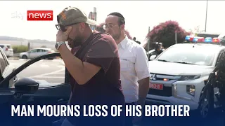 Israel-Hamas war: Man mourns loss of brother after getting caught in shootout