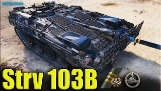 Strv 103B три отметки медаль Колобанова ✅ World of Tanks карта Степи 1.10.0.1