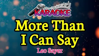 More Than I Can Say|| Leo Sayer || male Key || 1-F