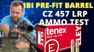 AMAZING!!!! CZ 457 LRP - Eley Tenex - Ammo Test - IBI Barrel