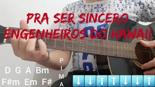 Pra ser sincero, engenheiros do Hawaii, video aula de violão