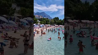 Chorwacja 2023 Baška Voda Plaża Wakacje w sezonie Hit Riviera Makarska #urlop #croatia