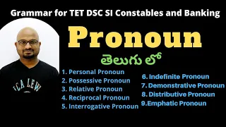 Pronoun in Telugu, Types Of Pronouns in English Grammar with examples in Telugu, Pronouns In English