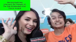 Rio Mangini Interview With Alexisjoyvipaccess - 2016 Nickelodeon Kids' Choice Awards