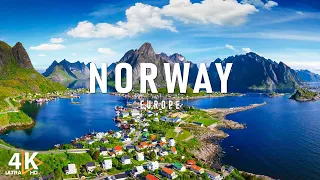 Flying Over Norway 4K - Relaxing Music With Beautiful Natural Scenery (4K Ultra HD Video)