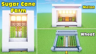 ⚒ Minecraft: 3 Redstone Farm Build Hack (Auto Melon/Pumpkin, Sugar, Wheat/Carrot Farm ) #30 Tutorial