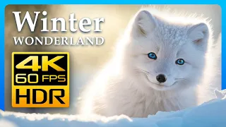 Nature's Winter Wonderland in 4K HDR 60fps - Relax with Nature