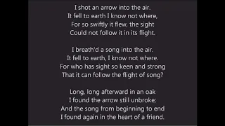 The Arrow And The Song - A Poem by Henry W Longfellow