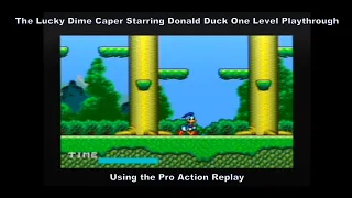The Lucky Dime Caper Starring Donald Duck One Level Playthrough using the Pro Action Replay :D
