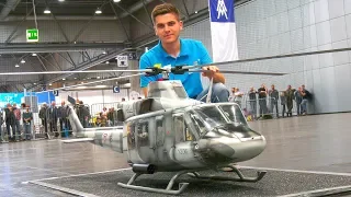 AMAZING RC MODEL HELICOPTER BELL 412 VARIO!! Messe Leipzig 2019 Modell Hobby Spiel